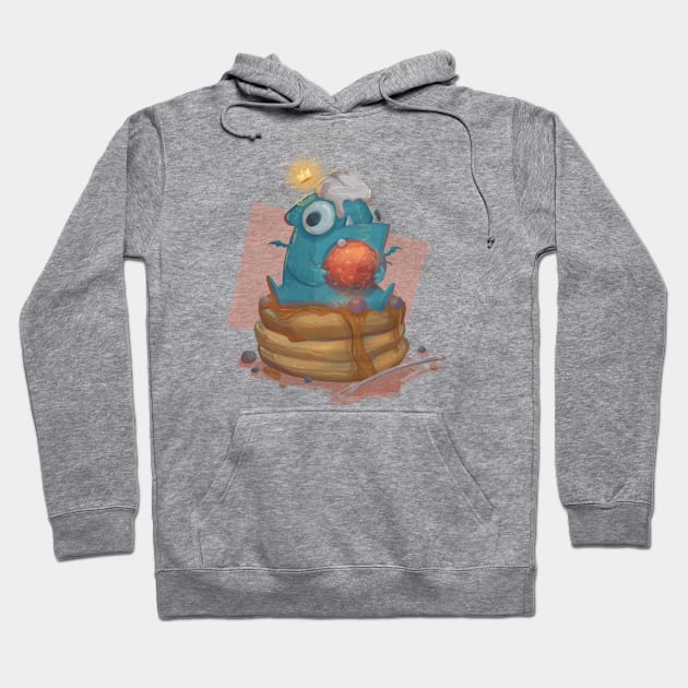 Breakfast King Hoodie by Claire Lin